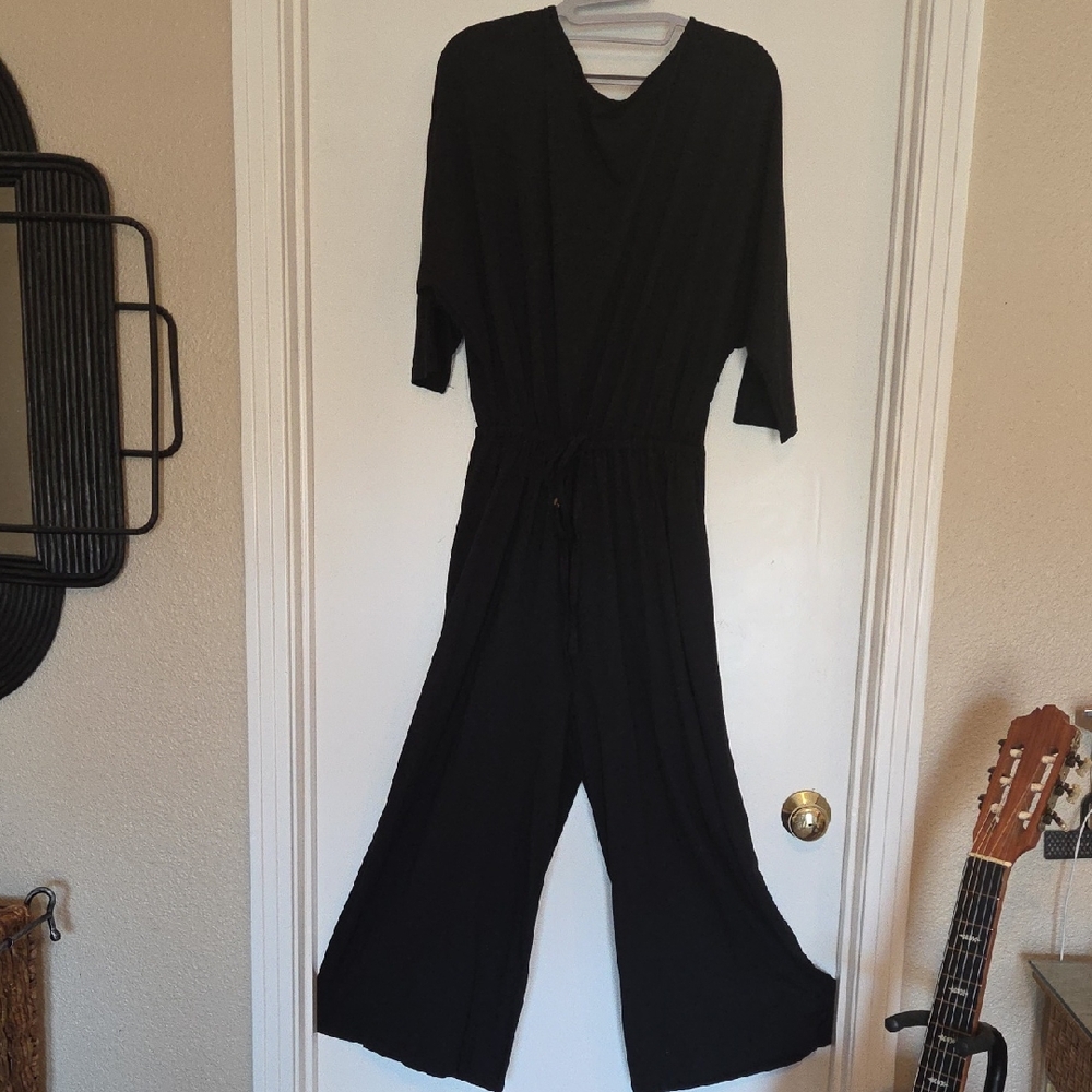 ASOS Black Wide-Leg Jumpsuit